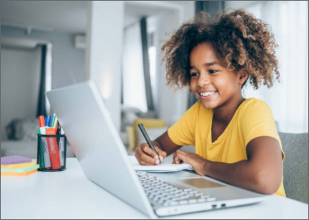 Student on laptop