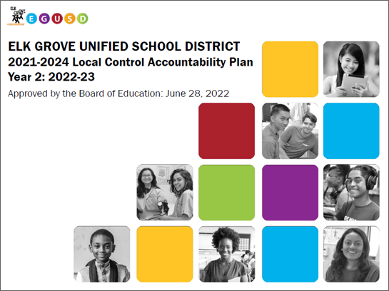 EGUSD Year 2: 2022-2023 LCAP Cover